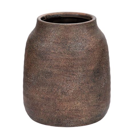 PRICES MAY VARY. PREMIUM CERAMIC: The rustic vase is crafted from 100% ceramic,durable and high-quality, trend lasting vase set will keep your decor looking fresh and up-to-date year after year. This vintage vase makes your home life no longer monotonous. SUITABLE FOR A VARIETY OF FLORAL ARRANGEMENTS: The vase measures 8" height and 11" width 4 ¾" opening. Perfect for greenery,freshly cut blooms and dry or faux florals,but also can hold water for fresh flowers.The ceramic vase itself can be disp Kitchen Mantel, Pampas Vase, Farmhouse Flowers, Vase For Living Room, Large Flower Vases, Farmhouse Vase, Textured Vase, Large Ceramic Vase, Vase Antique