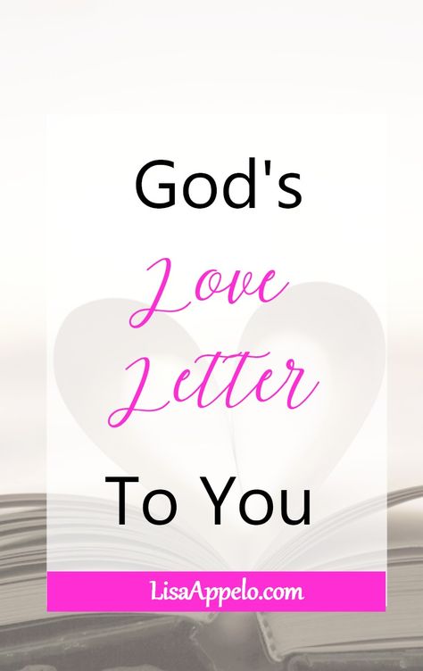 God's Love Letter to You; When You Need to Know God Loves You; Bible verses on God's love for you. via @LisaAppelo The Loved Bible Project Ideas, Love Yourself Like God Loves You, Bible Study On Love, Valentine Devotions For Women, Love Letter From God, God Loves You Quotes, Love Letters From God, Letter From God, Thanksgiving Devotions