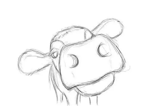 40 Free & Easy Animal Sketch Drawing Information & Ideas - Brighter Craft Drawing A Cow, Sketch Drawing Ideas, Draw A Cow, Animals Step By Step, Animal Sketch, A Cow, Sketch Drawing, Remember When, To Draw