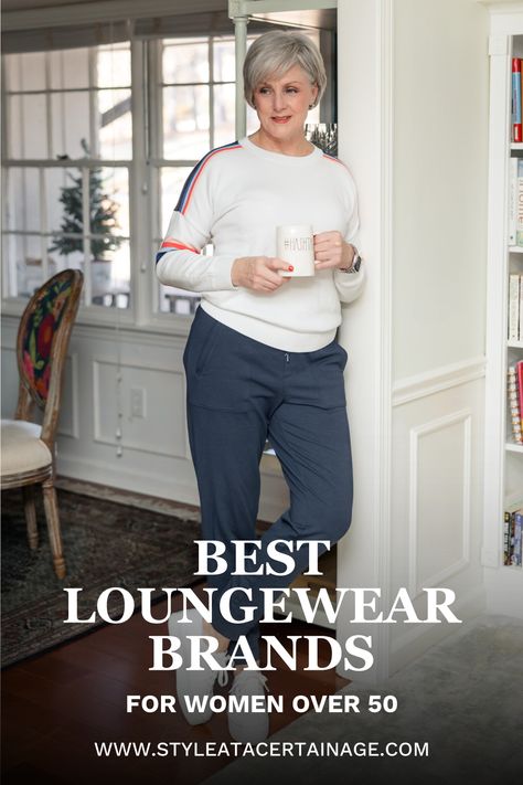 January is the month to kickstart our health and wellness goals. Here are my favorite loungewear and athleisure brands for women over 50, along with some health tips I've pulled into my daily routine. Let's go! Going Out Lounge Outfit, Athletic Leisure Wear Women, Soft Classic Athleisure, Polished Athleisure Outfits, Athleisure Over 50, Leisure Wear Women Outfit, Home Lounge Outfit, Athletic Leisure Outfit, Sweatpant Outfits