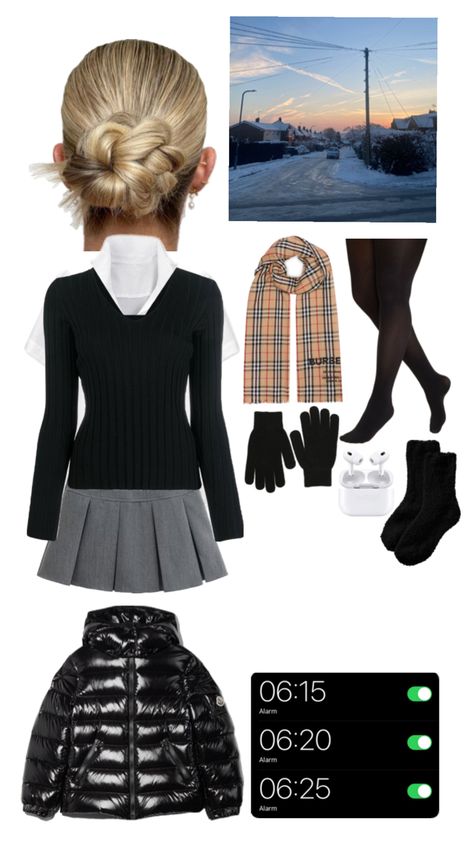 School Winter Uniform, Winter School Aesthetic, School Uniforms Cute, British School Uniform, Chav Outfits, Uk Winter, Winter Uniform, Simple Outfits For School, School Uniform Outfits