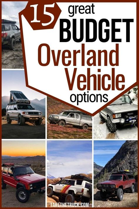 Cheap Overland Vehicles to Help You Start Overlanding NOW! Overlander Vehicles, Roof Top Tent Camping, Truck Camper Build, Overland Accessories, Diy Truck Camper, Overlanding Vehicles, Truck Kitchen, Best Off Road Vehicles, Overland Camping