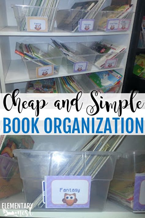 Organizing Books in the Classroom. Anyone else in this situation? A huge pile of books needing to be sorted? An overwhelming need to sit down and organize every book you’ve ever purchased for your classroom? This blog is all about organizing book bins in a way that makes sense for your kiddos and is very easy to set up. It’ll also be a great way to organize book bins to help students throughout the year sort books by genre. Learn more here! Books By Genre, Teacher Storage, Organize Books, Book Bin, Book Bin Labels, Perfect Classroom, Lesson Plan Book, Book Bins, Teaching Resources Primary