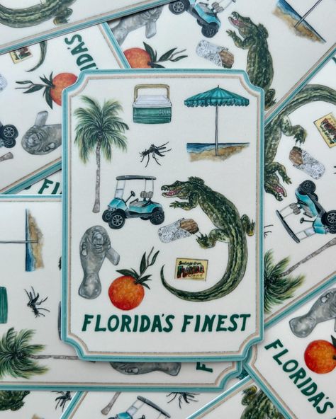 all Florida themed artwork + products are 30% off on the website right now, no code needed automatic at checkout! 🍊🧡 we’re going to run a bunch of sales this while we try to get back on our feet from the tornado, stay tuned for a different one every day this week :) Key West Florida Aesthetic, Orange Branch, Watercolor Postcards, Florida Postcard, Florida Oranges, Key West Wedding, Painting Colors, Florida Art, West Wedding