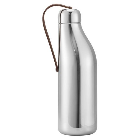 Georg Jensen Sky Industrial Mirror Polished Stainless Steel Water Bottle Industrial Mirrors, Jean Nouvel, Sky Collection, Keramik Design, Georg Jensen, Design Minimalista, Minimalist Aesthetic, Steel Water Bottle, Bottle Design