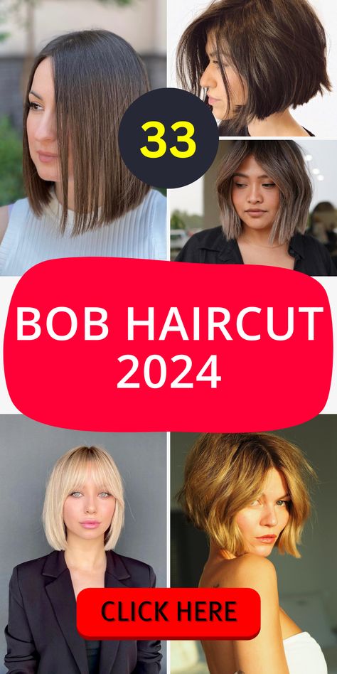 33 Bob Haircut Styles for a Trendy 2024 Look - Find Your Inspiration! - divagaze.com Bubble Bangs, Bubble Bob Haircut 2024, 90 Bob Haircut, Bubble Bob Haircut, Bob Haircut With Undercut, 90s Bob With Bangs, Haircut With Undercut, A Line Bob Cut, Reverse Bob Haircut