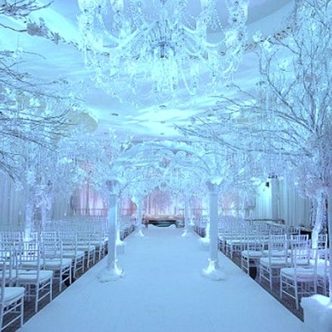 Quinceanera Winter Wonderland, Budget Beach Wedding, Winter Wonderland Wedding Theme, Winter Wonderland Party Theme, Diy Winter Wedding, Frozen Wedding, Wonderland Wedding Theme, Christmas Wedding Themes, Winter Wedding Venues