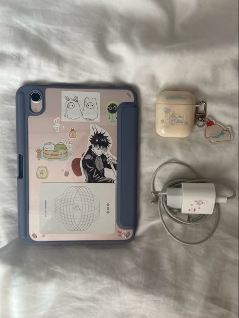 Ipad Aesthetic Case, Sylvanian Families Aesthetic, Ipad Case Stickers, Families Aesthetic, Jjk Megumi, Txt Choi Beomgyu, Clear Phone Case Design, Ipad Inspo, Aesthetic Case