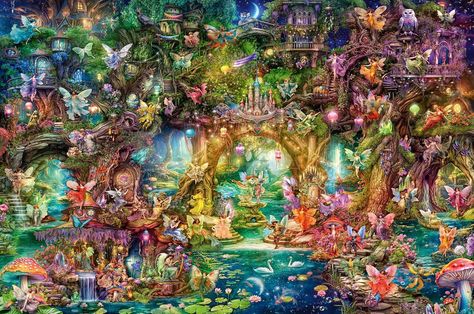 Aimee Stewart, The Hidden World, Buffalo Games, Ravensburger Puzzle, Cascade Waterfall, Puzzle For Adults, Puzzle Solving, 1000 Piece Jigsaw Puzzles, The Butterfly