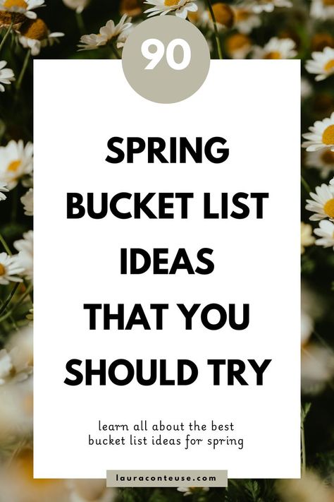 It's time for some spring activities bucket list inspiration. Get ready for the season with these springtime bucket list ideas! This blog post offers personal growth tips and fun spring activities for adults. Discover exciting March activities and April activities to enjoy throughout the spring. Find spring bucket list inspiration ideas and the best things to do in spring. Enjoy fresh air with outdoor spring activities and a detailed list of what to do in spring for a season full of adventure. What To Do In Spring, Spring Activities For Adults, Outdoor Spring Activities, Fun Spring Activities, Spring Bucket List, April Activities, List Inspiration, Best Bucket List, March Activities