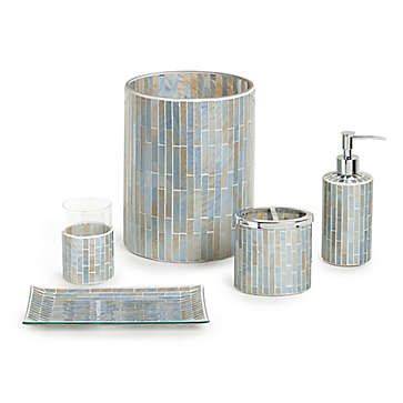 Blue Bathroom Accessory Sets | Bed Bath & Beyond Blue Bathroom Accessories, Best Rooms, Washroom Decor, Blue Champagne, Kids Outdoor Furniture, Bathroom Decorations, Bath Store, Cleaning Curtains, Bathroom Accessory Sets