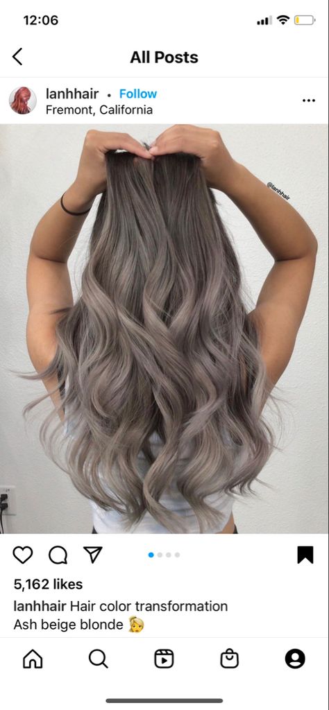 Ash Beige Blonde, Ash Gray Balayage, Light Ash Brown Hair, Ash Grey Hair, Ice Hair, Gray Balayage, Black Hair Balayage, Ash Brown Hair, Ash Blonde Hair