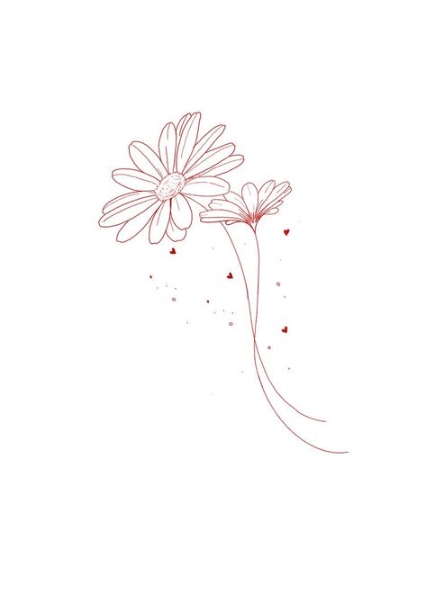 Daisy Fine Line Tattoo, Small Daisy Tattoo, Daisy Tattoo Designs, Daisy Flower Tattoos, Small Shoulder Tattoos, Illustration Tattoo, Daisy Tattoo, Flower Tattoo Shoulder, Petite Tattoos