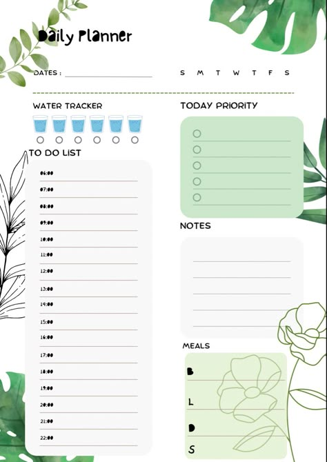 Diary Pages Template, Good Notes Journal, Planner Monthly Layout, Cute Daily Planner, Simple Daily Planner, Weekly Budget Planner, Weekly Planner Free Printable, Free Planner Templates, Daily Routine Planner