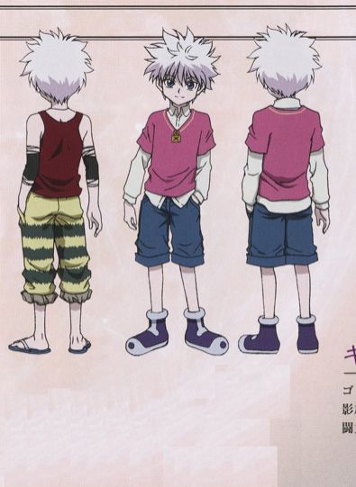 Killua Clothes, Killua Outfits, Character Reference Sheet Base, Reference Sheet Base, Killua X Gon, Anime Core, Character Reference Sheet, Easy Cosplay, References For Drawing