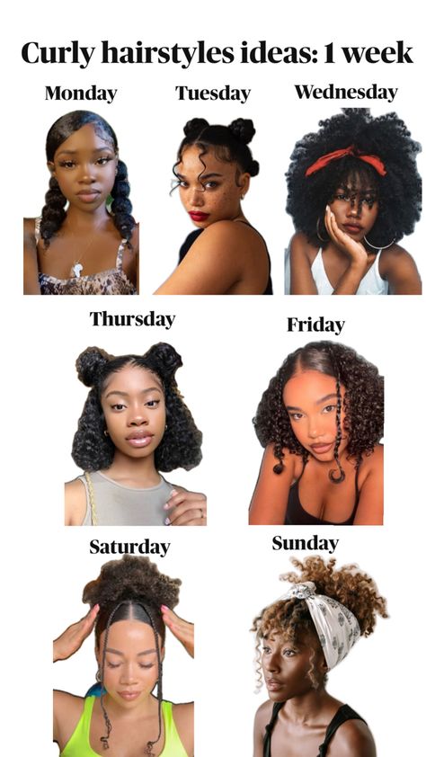 Baddie hairstyles weekly hair protective styles black girl aesthetic curly hair school college curly hair ideas short hair medium length long hair Classy Hairstyle, Hairstyles Classy, Hair Protective Styles, Medium Curly Haircuts, Curly Hair Ideas, Girls School Hairstyles, College Hairstyles, Medium Hair Braids, Curly Hair Ponytail