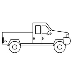 Pickup Truck Outline Simple Truck Drawing, Truck Drawing Easy, Truck Outline, Line Drawing Images, Robot Drawing, Transportation Unit, Painting Gifts, White Truck, Party Tickets