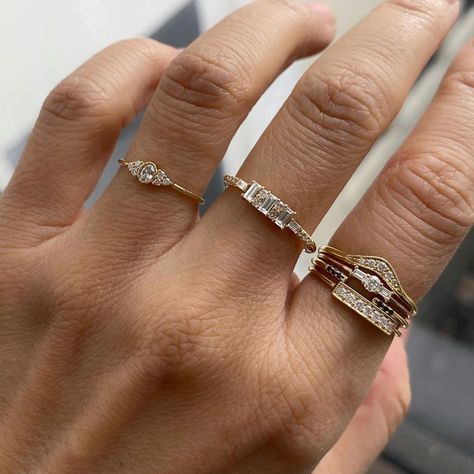 Jennie Kwon Fine Jewelry on Instagram: “Delicate whispers of beauty on the finger.  Handmade with love and care.”