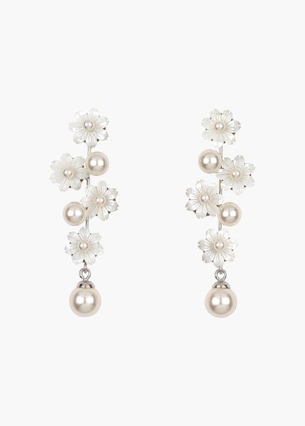 Earrings – Jennifer Behr LLC Mother Of Pearl Wedding, Luxury Hair Accessories, Dainty Jewellery, Pearl Flowers, Graceful Movement, Hair Accessories Pearl, Pearl Accessories, Jennifer Behr, Luxury Hair