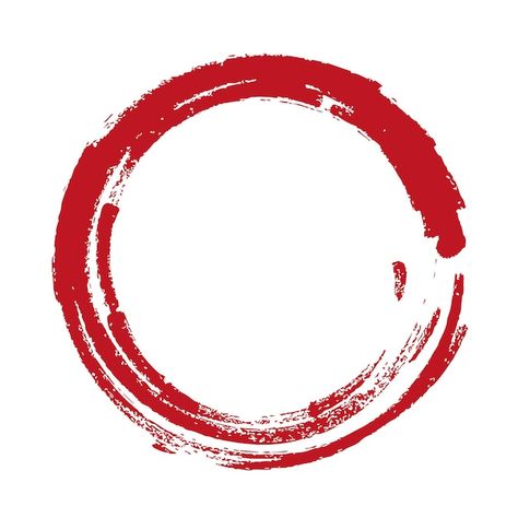 Enso Symbol, Japanese Symbol, Red Circle, Background Colorful, Colorful Design, Vector Background, Premium Vector, Graphic Resources, Zen