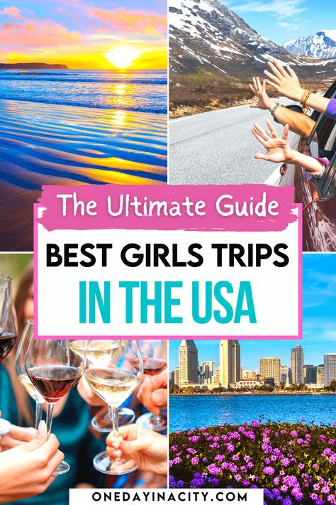 Ultimate Guide for the Best Girls Trips in the U.S. | Updated 2022 Best Girls Trip Destinations In The Us, Girls Trip Locations, Spring Break Girls, Girls Trip Destinations, Girlfriend Trips, I Am Gorgeous, Weekend Routine, Girls Trip Ideas, Girls Roadtrip