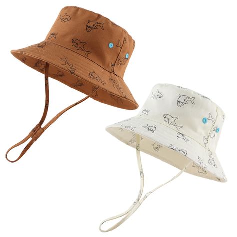 PRICES MAY VARY. 【Material】The infant boys sun hat is made of cotton,lining is polyester,which is breathable and sweat-absorbent,keeping baby's head cool in hot weather.Soft fabric of the baby summer hat is more caring for the baby's skin. 【Size】5 sizes for your choose,46cm/18.1" fits 3-6 Months,48cm/18.9" fits 6-12 Months,50cm/19.7" fits 12-24 Months,52cm/20.5" fits 2-4 Years,54cm/21.2" fits 4-8 Years.The age is only for reference, you can choose sizing according to your baby's head girth. 【Cut Baby Bucket Hat, Baby Summer Hat, Toddler Sun Hat, Kids Sun, Boys Pattern, Toddler Summer, Baby Summer, Baby Boy Accessories, Infant Boys