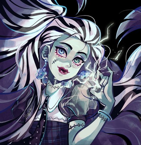 𝓛𝓲𝓫𝓫𝔂🩰 commission open!! on X: "#MonsterHigh #FrankieStein “Frankie Stein”⚡️⚡️⚡️ https://t.co/dWgjA37rAC" / X Frankie Monster High, Arte Monster High, Moster High, Frankie Stein, Monster Characters, Monster High Art, Monster High Characters, Magic School, High Art