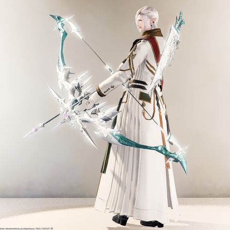 Archer Characters, Bow And Arrow, Anime Accessories, Cool Swords, Final Fantasy Xiv, Prop Design, High Fantasy, The Heavens, Bow Design