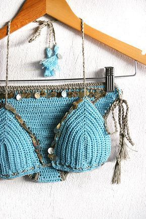 a424ed4bd3a7d6aea720b86d4a360f75desc52899199ri Crochet Turquoise, Shell Costume, Swimwear Crochet, Swimsuit Crochet, Crochet Swimsuit, Bikinis Crochet, Washed Ashore, شال كروشيه, Crochet Swim