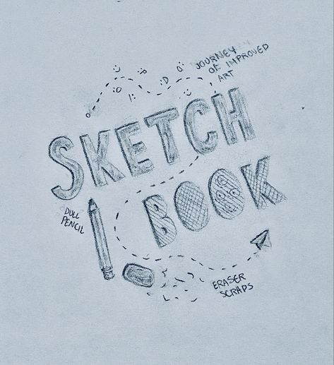 I got a new sketchbook anddddd well every sketchbook needs a title, right? #sketchbook #title Sketch Book Cover Page Design Ideas, Sketchbook Title Ideas, Title Page Sketchbook, Sketchbook Welcome Page, Welcome To My Sketchbook Page Ideas, Sketchbook Title Page, Drama Portfolio, Sketchbook First Page Ideas, Book Cover Page Design