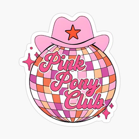 Get my art printed on awesome products. Support me at Redbubble #RBandME: https://www.redbubble.com/i/sticker/Pink-Pony-Club-Chappell-roan-by-xpressapparels/164144039.EJUG5?asc=u Chappell Roan Aesthetic Pink Pony Club, Pink Pony Club Aesthetic, Birthday Stickers Printable, Stickers Printable Cute, Pretty Widgets, Anime Stickers Printable, Kpop Stickers Printable, Cute Animal Family, Pink Emojis