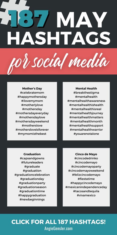 Get more reach with your social media content in May with this list of over 180 hashtags to use all month long! 30 Day Social Media Marketing Plan, May Social Media Calendar, Social Media Algorithms, National Sorry Day, Social Media Monthly Content Calendar, Daily Hashtags Social Media, Social Media Hashtags, List Of Hashtags, Popular Hashtags