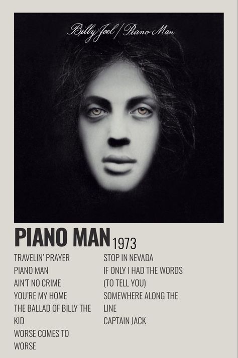 Album Cover Wall Decor, Music Poster Ideas, Movie Poster Wall, Piano Man, Music Album Covers, Old Singers, Music Album Cover, Billy Joel, Music Wall