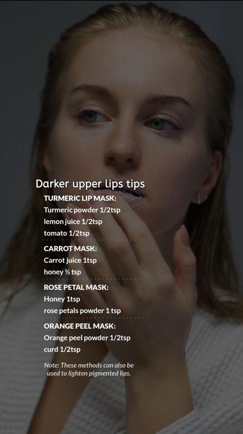 Dark Upper Lip Remedies, How To Brighten Lips Naturally, How To Lighten Lips, How To Lighten Dark Lips, Upper Lip Darkness How To Remove, Dark Lips Remedy, Dark Upper Lip, Lighten Dark Lips, Upper Lips