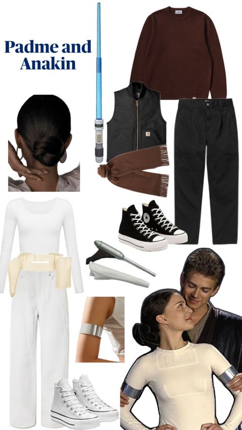 Padme And Anakin Costume, Anakin Costume, Padme Costume, Padme And Anakin, Anakin And Padme, Couples Halloween Outfits, Inspiration Pics, Trendy Halloween Costumes, Spooky Szn