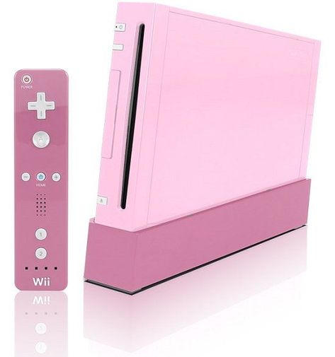 Pink Nintendo, Nintendo Wii Console, Pink Games, Wii Remote, Wii Console, Pink Laptop, Pink Office, Pink Aura, Gamer Room