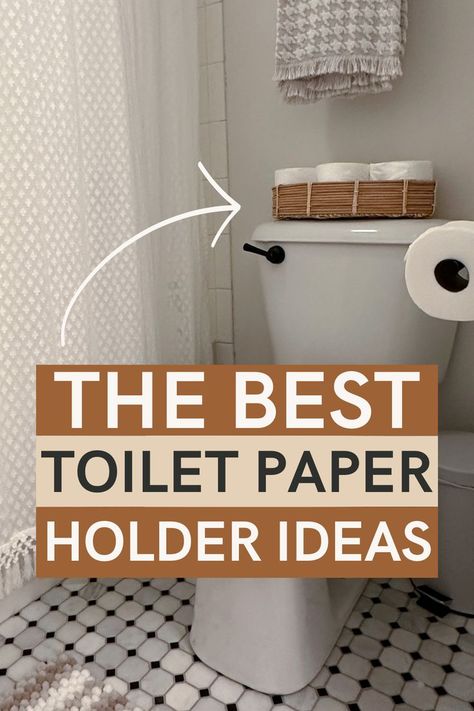 If you have been wondering where to put toilet paper holder in small bathroom, these three ideas are a game-changer! Toilet Paper Storage Ideas, Storage Ideas Small Spaces, Paper Storage Ideas, Modern Toilet Paper Holders, Best Toilet Paper, Over Toilet Storage, Kids Toilet, Small Kids Room, Small Bathroom Layout