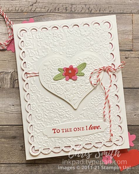 Elegant Anniversary Cards Handmade, Su Valentines Day Cards, Stampin Up Wedding Cards Ideas, Beautiful Valentine Cards, Stampin Up Valentine Cards, Valentines Day Cards Handmade, Anniversary Cards Handmade, Valentine Love Cards, Valentine Cards Handmade