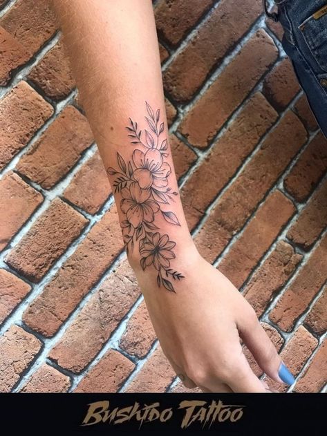 Yhwh Tattoo, Empowerment Tattoo, Wrap Around Wrist Tattoos, Legs Tattoo, Lower Arm Tattoos, Wrap Around Tattoo, Forearm Flower Tattoo, Wrap Tattoo, Flower Wrist Tattoos