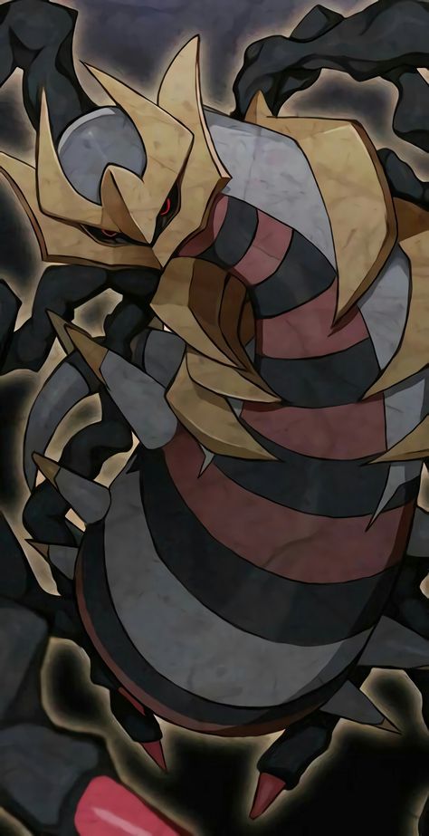 Ghost-Dragon Giratina Giratina Pokemon, Ghost Type Pokemon, Lucario Pokemon, Pokemon Dragon, Mythical Pokemon, Art Pokemon, Pokemon Backgrounds, Cool Pokemon Wallpapers, Pokemon Universe