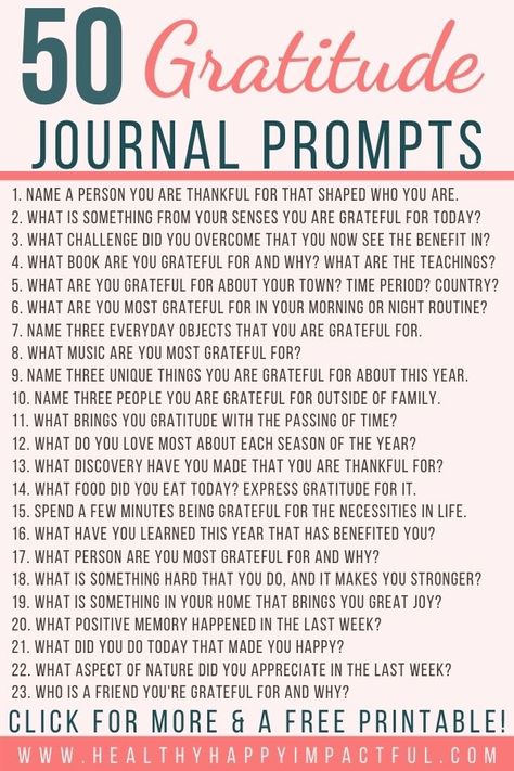 50 helpful daily gratitude journal prompts for writing what you're thankful for. Unique ideas and perspectives to get you to appreciate the good stuff in life. Try this free printable for lots of inspiration today! #freegratitudeprintables #freegratitudejournalprompts Prompts For Writing, Grateful Journal, Bullet Journal Design, Journal Prompts For Kids, Daily Gratitude Journal, Gratitude Prompts, Gratitude Journal Prompts, Daily Journal Prompts, Paz Mental