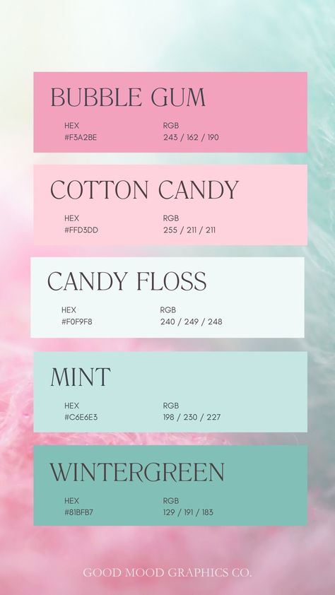 Bubblegum Colour Palette, Bubble Gum Pink Paint Color, Cotton Candy Room Decor, Pink And Aqua Color Palette, Bright And Pastel Colour Palette, What Color Goes With Mint Green, Pink Mint Aesthetic, Color Palette Cotton Candy, Mint Pink Color Palette