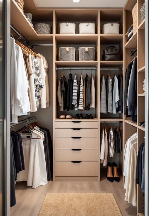 Walk in Closet Ideas Wardrobe System Design, Cool Closets, Modular Closet System, Boutique Style Closet, Walk In Wardrobe Design, Movable Shelves, New Mexico House, Modular Closet, Modular Wardrobe