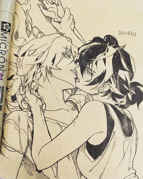 Shilin Art Blackbird, Veloce And Blackbird, Mixed Art, Sketchbook Tour, Cute Couple Art, Art Contest, Fantasy Warrior, Blackbird, Gay Art