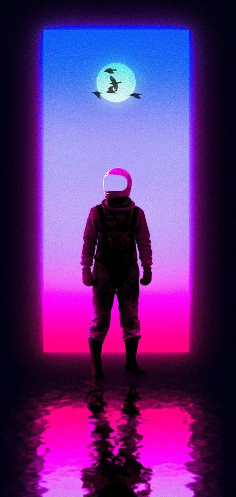 AESTHETIC VAPORWAVE PHONE WALLPAPER COLLECTION 192 | HeroScreen Wallpapers Fortnite Aesthetic, Neon Wallpapers, Vaporwave Wallpaper, Astronaut Wallpaper, Amoled Wallpapers, Bg Design, Vaporwave Art, 8k Wallpaper, Vaporwave Aesthetic