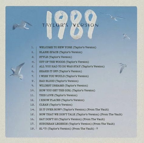 Taylor Swift Album Song List, Taylor Swift Album Tracklist, Taylor Swift Album List, 1989 Tracklist, 1989 Taylors Version Tracklist, List Of Taylor Swift Songs, 1989 Tv Tracklist, Taylor Swift Tracklist, Taylor Swift Albums List