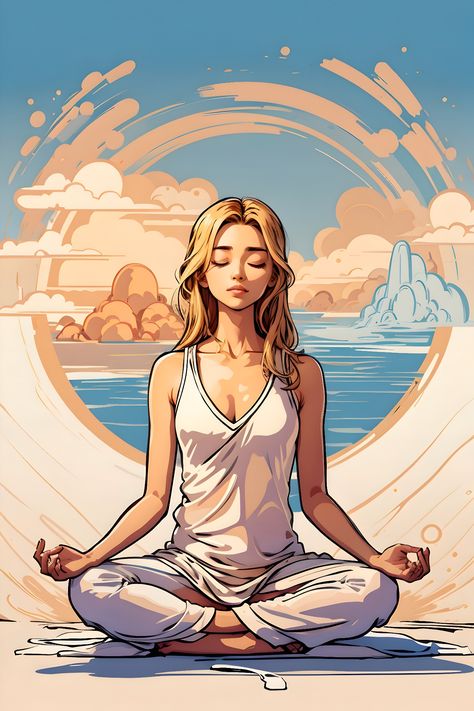 Yoga Illustration Art, Yoga Poses Illustration, Art Therapy Projects, Nami One Piece, Illustration Art Girl, Art Gallery Wallpaper, Picture Illustration, Drawing Images, Girls Illustration