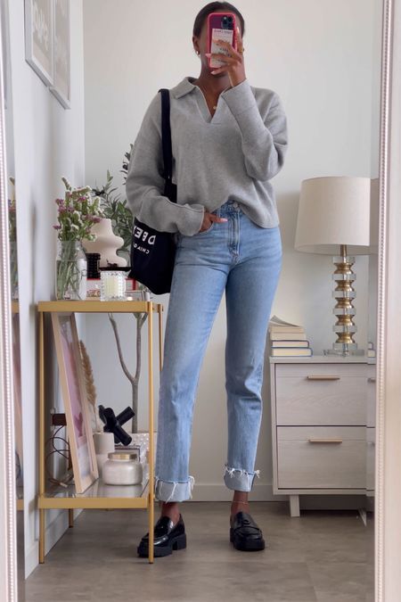 Maeve Mock Neck Tank curated on LTK Essentials Mock Neck, Mock Neck Tank, Jean Outfits, Mock Neck, Mom Jeans, Normcore, Fall Winter, Pants, Clothes