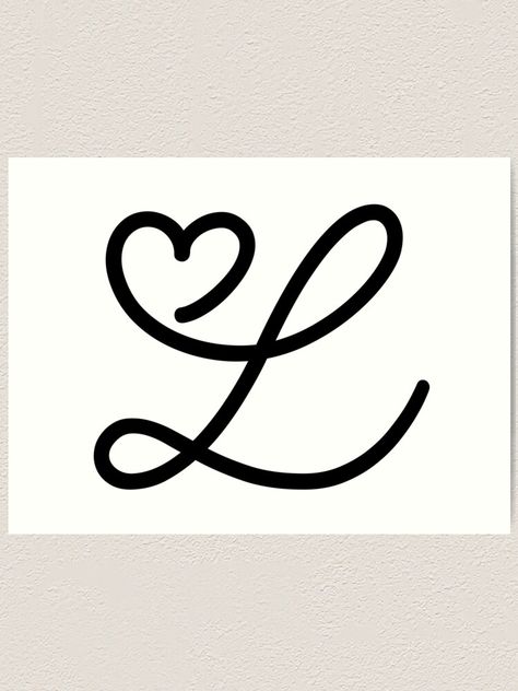 L Heart, Lukas Urkijo, L Tattoo, Logo L, Initial Tattoo, Red Daisy, Letter L, Heart Tattoo, Silhouette Design