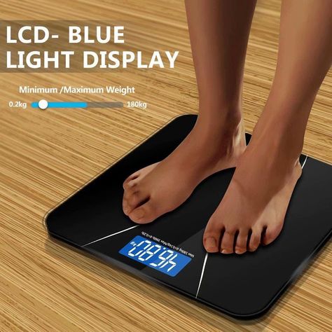 High Precision Digital Body Weight Bathroom Scale with Ultra Wide Platform and Easy-to-Read Backlit LCD,400 Pounds - Walmart.com - Walmart.com Body Weight Scale, Bathroom Scales, Body Scale, Body Fat Scale, Weight Measurement, Weight Scale, Glass Bathroom, Digital Scale, Weighing Scale